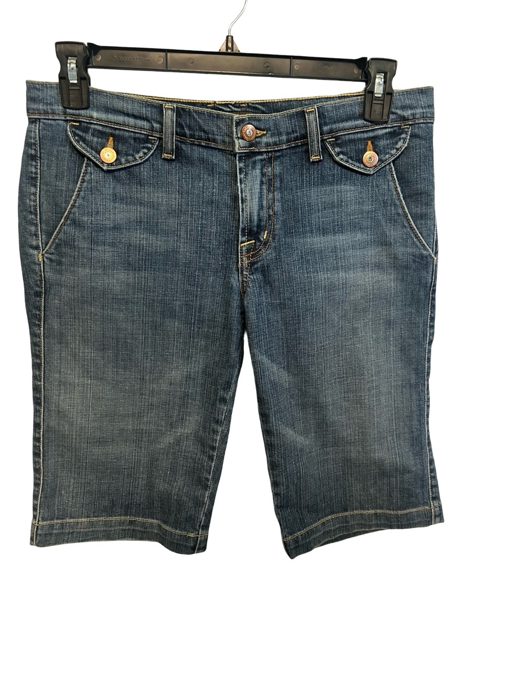 David Kahn Dark Wash Denim Bermuda Shorts size 29